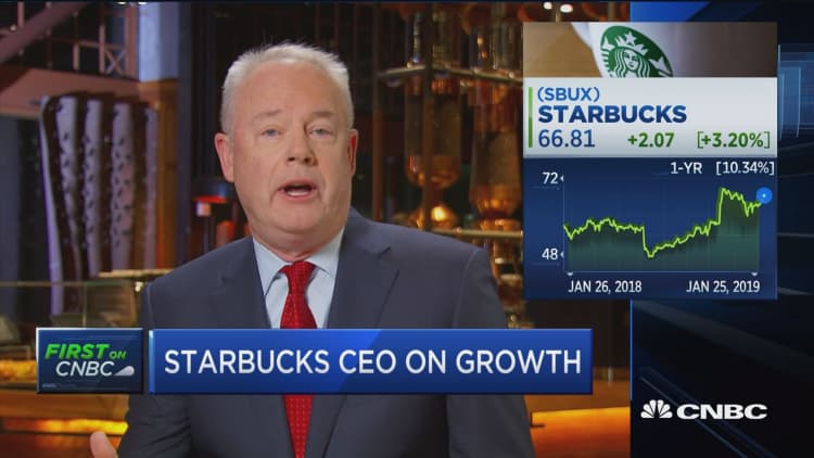 Starbucks CEO talks artificial intelligence and the future of cannabis-infused drinks
