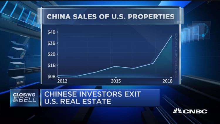 Chinese real estate investors exit US market due to slowdown, trade war