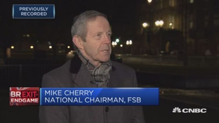 Small businesses not in a happy place over Brexit, FSB chairman says