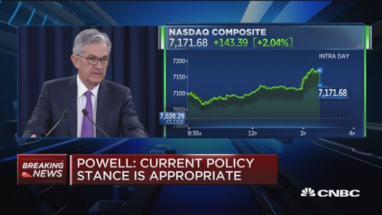We think our policy stance is appropriate: Fed Chair Powell