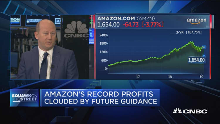 Amazon's record profits clouded by future guidance