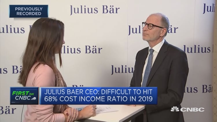 Julius Baer expanding personnel despite cost pressures