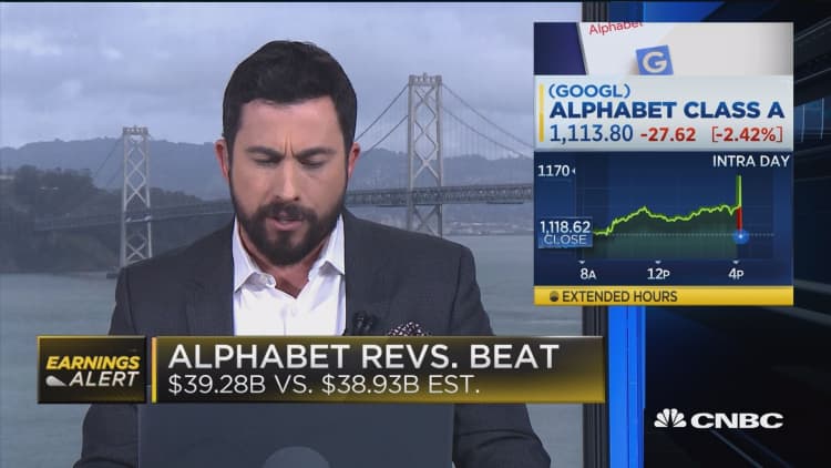 Alphabet reports quarterly earnings
