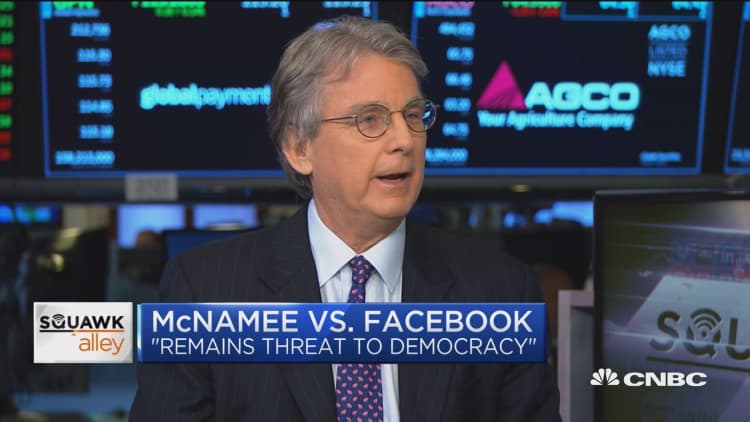 Facebook 'remains a threat to democracy', says Roger McNamee in his new book