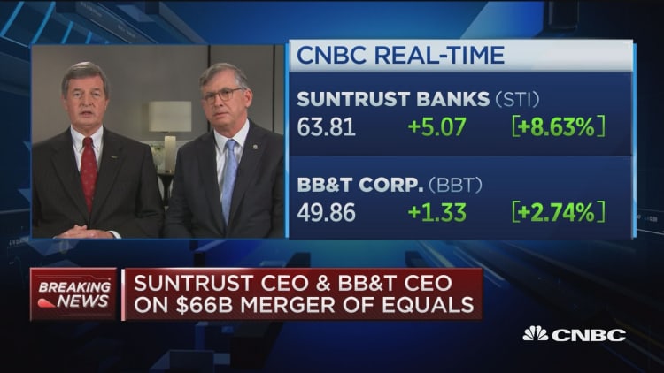 Watch CNBC's full interview with BB&T CEO Kelly King and SunTrust CEO Bill Rogers