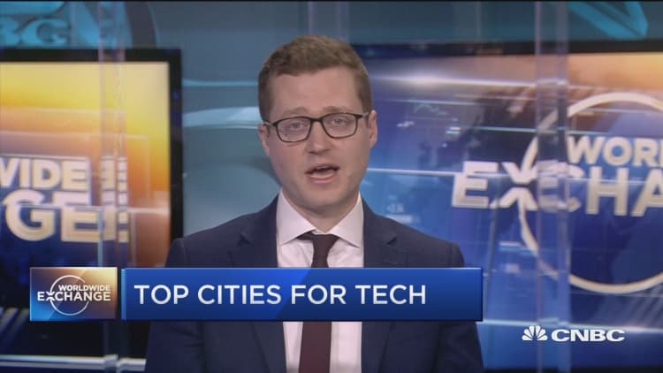 What are the top cities for tech in the world?