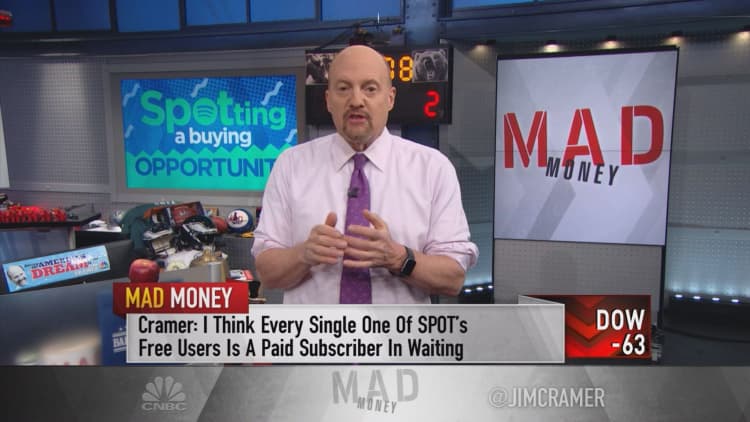 Cramer: Wake up and hear the music—Spotify is an 'incredible' buy