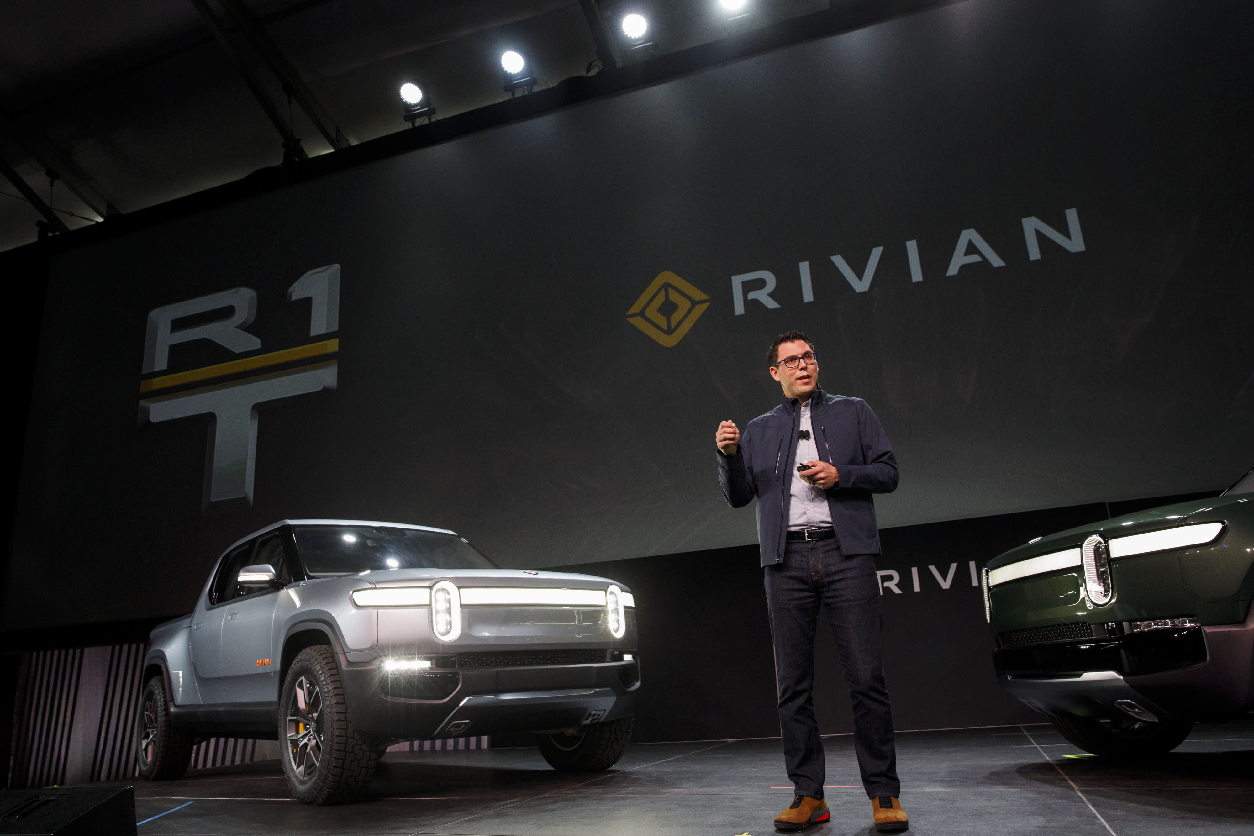 Rivian raises .5 billion in new funding round led by Amazon, Ford