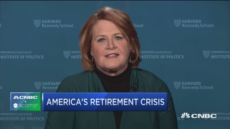 Former Sen. Heitkamp has solutions for US retirement crisis
