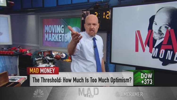 Cramer: Charts show steady investor optimism, more upside for stocks