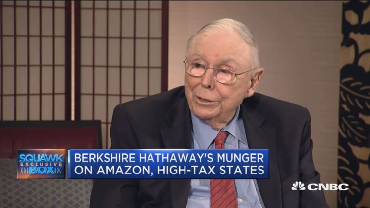 Berkshire Hathaway's Munger: High-tax states are driving out the rich