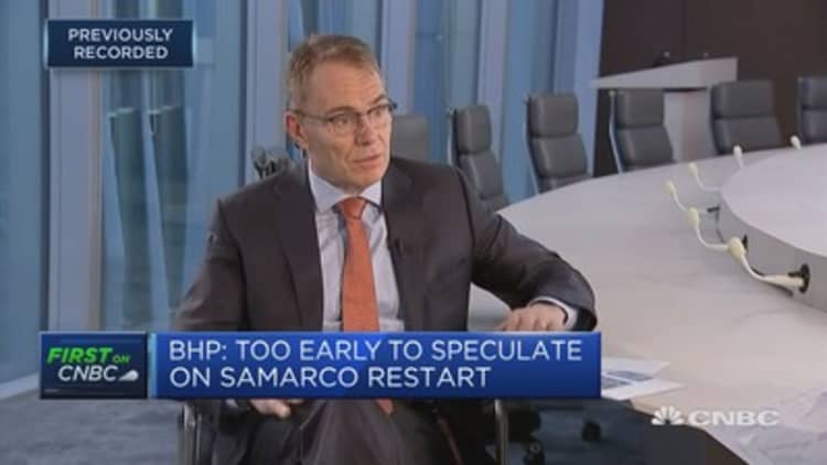 Seeing a little bit of softening in China, BHP CEO says