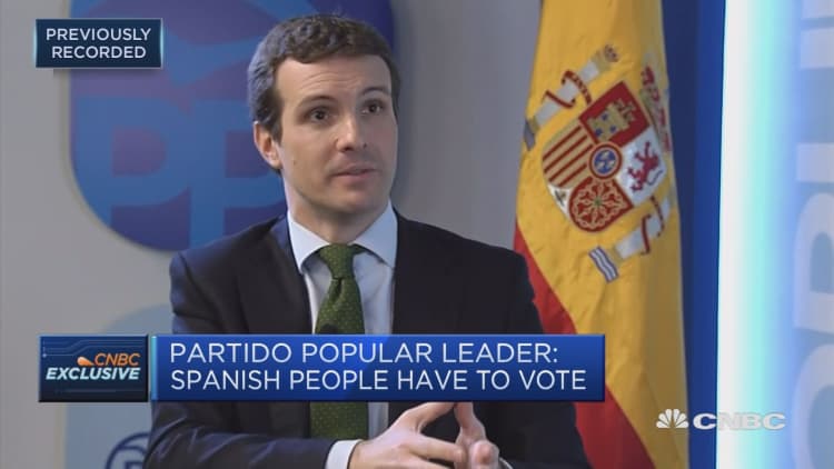 Spanish People's Party leader: Catalonia's economic figures poor