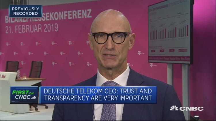 Deutsche Telekom wants to be number one 5G provider in Germany and US, CEO says