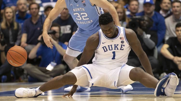 Nike stocks drop following Duke basketball player injury