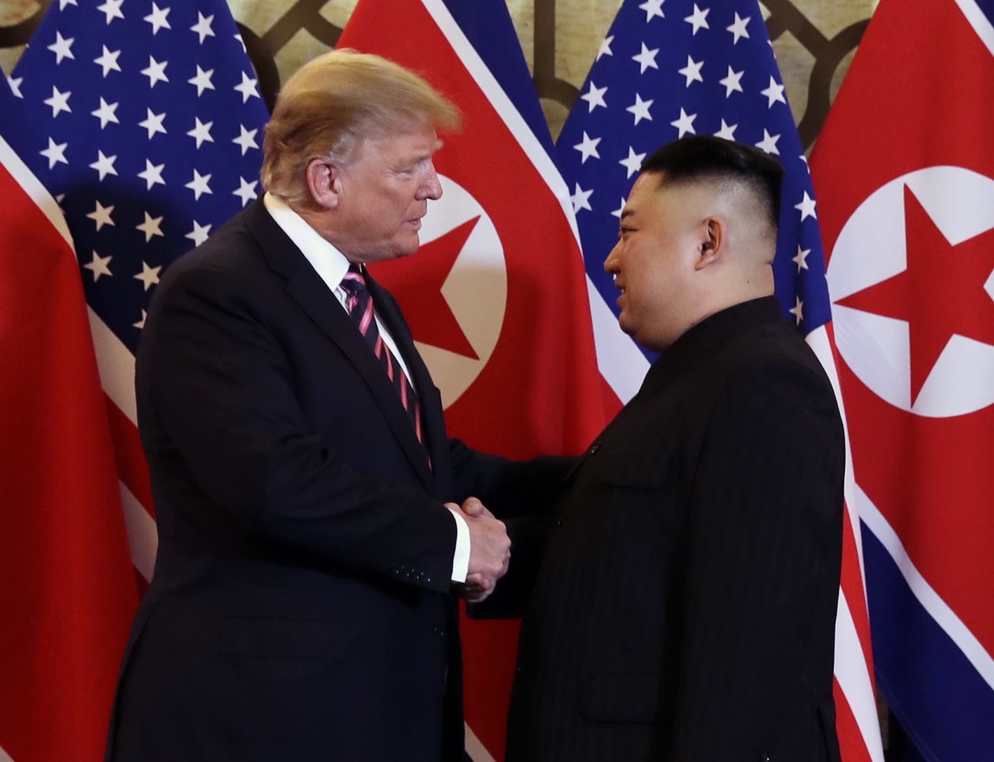 Trump and Kim meet face-to-face in Vietnam as second summit kicks off