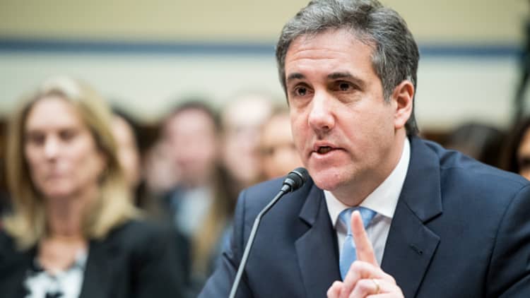 Michael Cohen says President Trump had potential to 'collude' with foreign power to win White House
