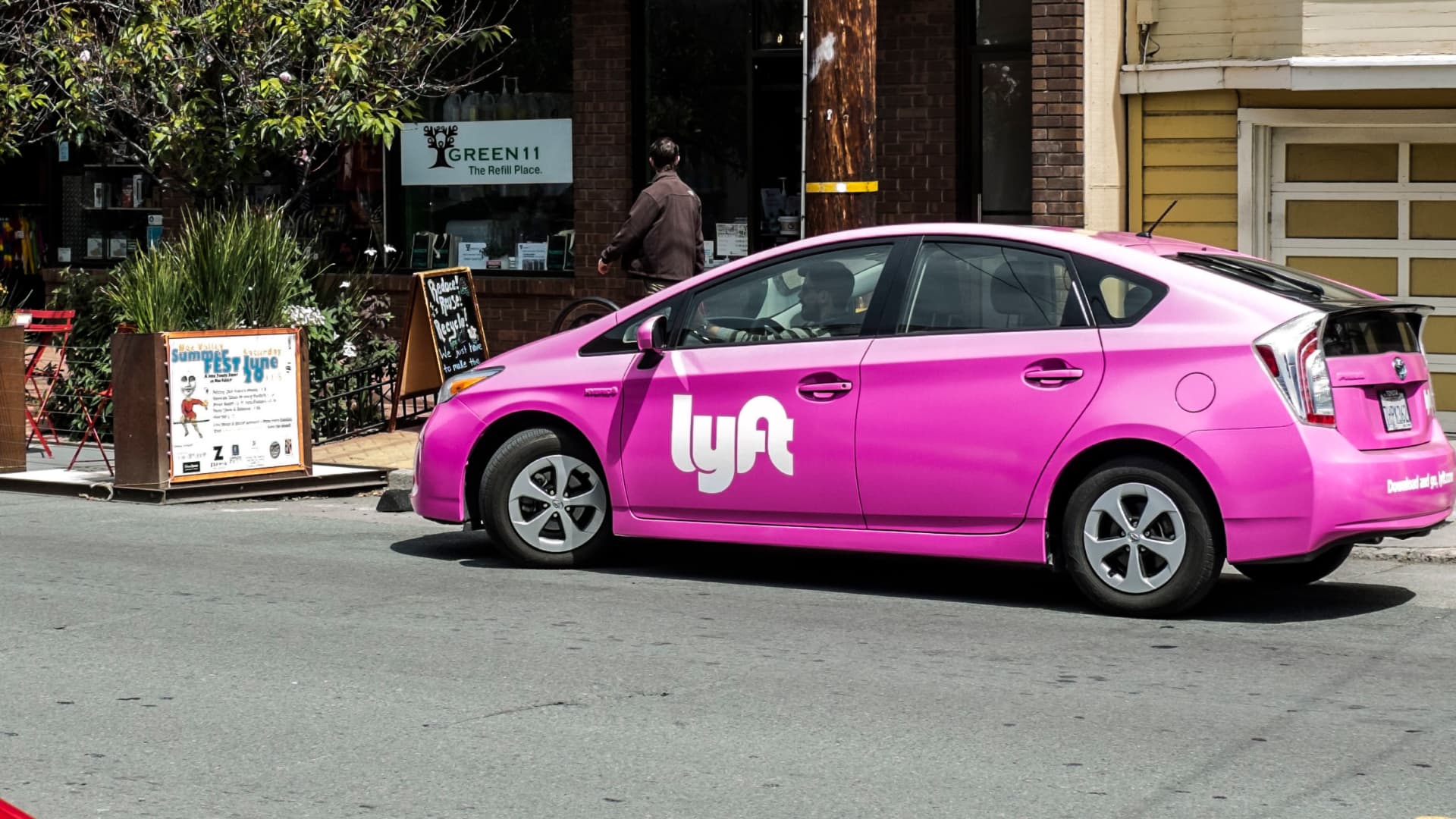 Shares transferring large noon: LYFT, SPOT, EXPE, YELP