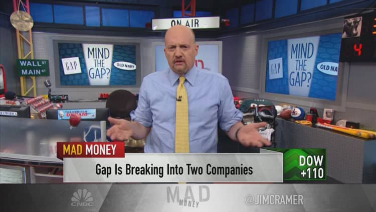 'It's about time' Gap decided to split its businesses: Cramer
