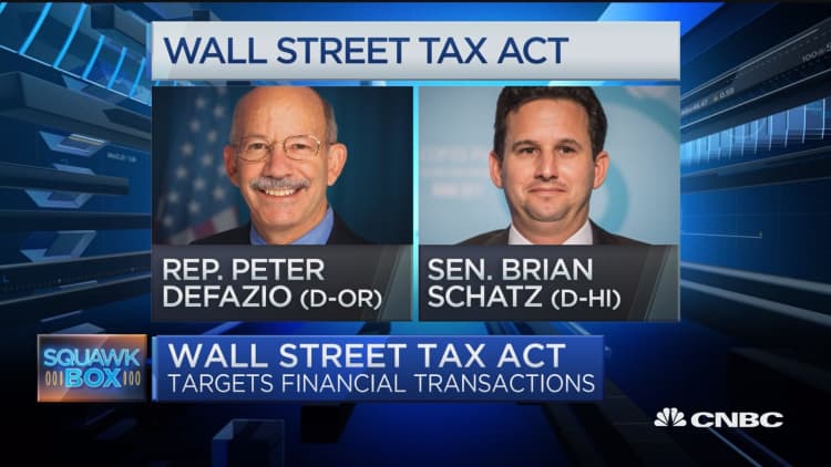 Democrats target financial services with Wall Street Tax Act