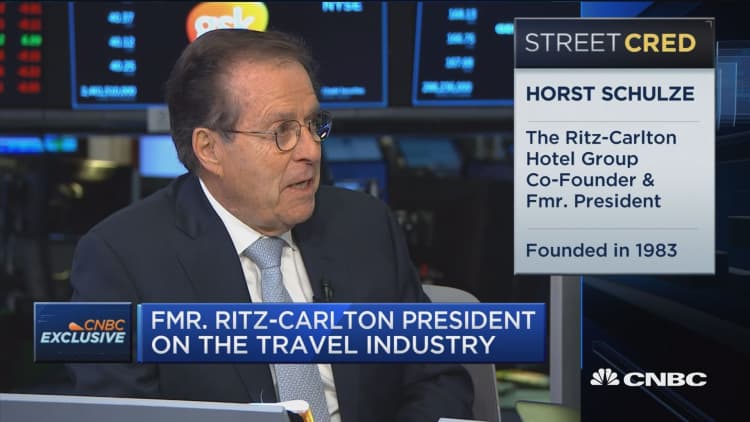 Former Ritz-Carlton President Horst Schulze on the travel industry