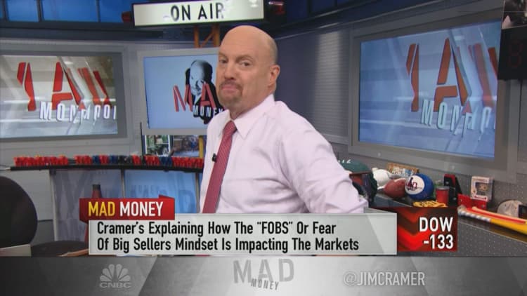 Stockholders suffering from FOBS—fear of big sellers: Cramer
