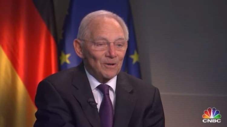 Watch CNBC's full interview with former German Finance Minister Wolfgang Schaeuble