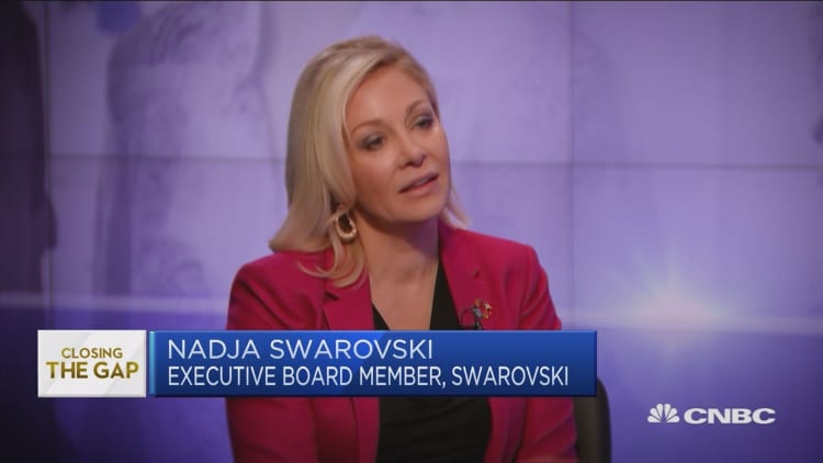 Younger generation of women will close the gap, Nadja Swarovski says