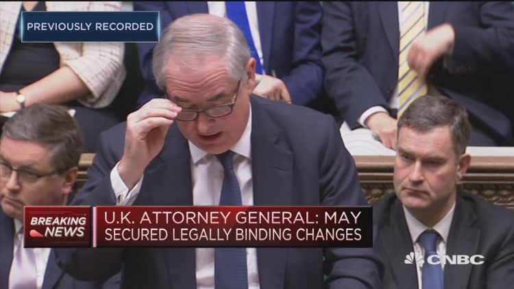 UK attorney general: Legal risk for UK remains unchanged