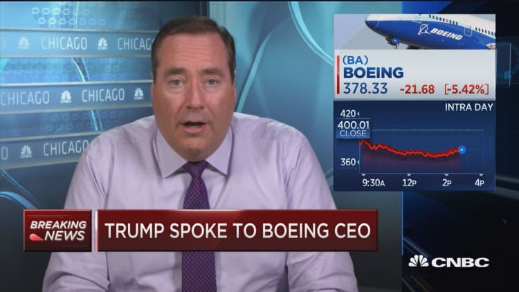 President Trump spoke to Boeing CEO