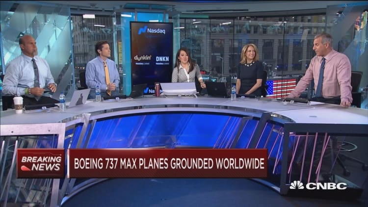 Boeing 737 Max planes grounded worldwide and the stock's on track for its worst week in a decade