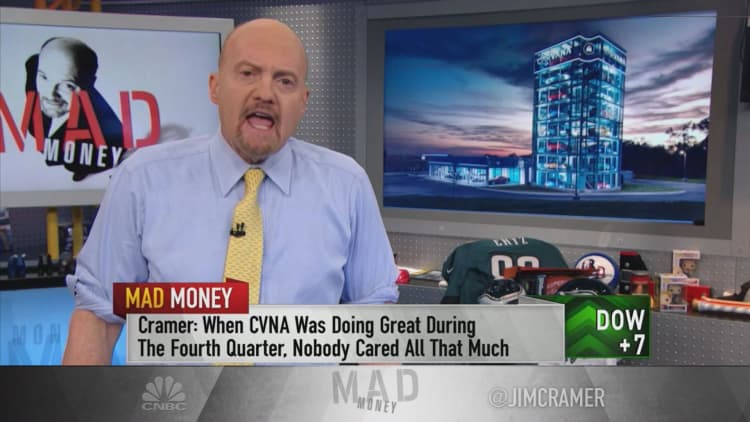 Cramer: Carvana has been on a hot streak and it's time to sell the stock