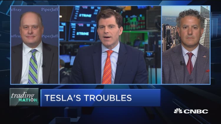 Trading Nation: Tesla drops after Model Y reveal