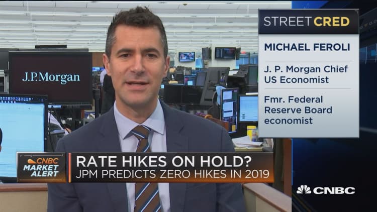 Fed will not raise rates in 2019, predicts JP Morgan chief economist