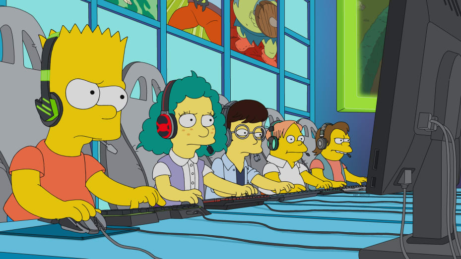 Bart Simpson plays esports in an episode of "The Simpsons" that aired on March 17, 2019.