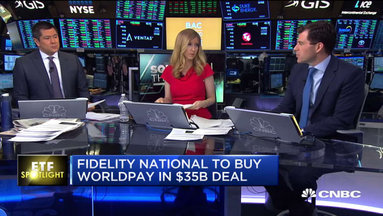 ETF Spotlight: Fidelity National to buy WorldPay in $35 billion deal