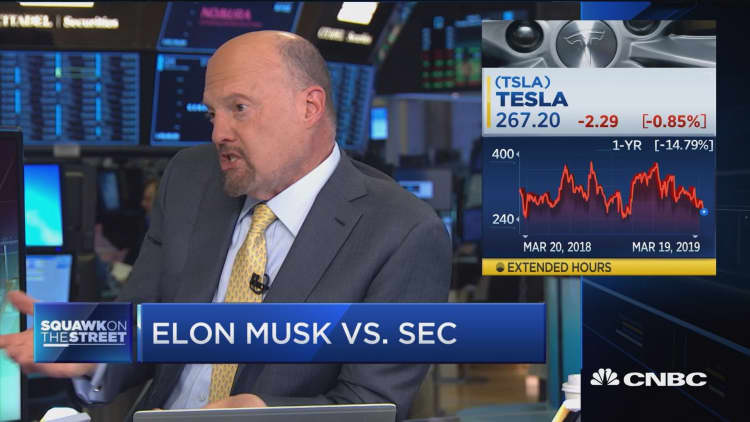Cramer: Musk is making a fool of the judge, not the SEC