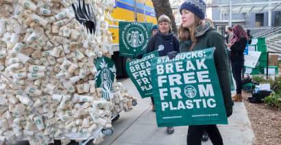 Starbucks unveils new plans to eliminate single-use cups, encourage reusable mugs