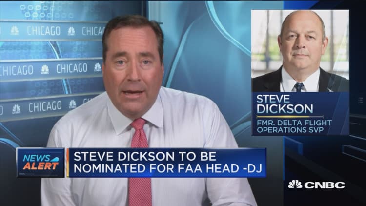 Steve Dickson to be nominated as FAA head: Dow Jones