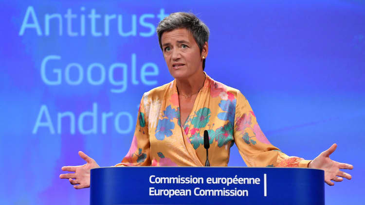 European Union fines Google $1.7B for antitrust violation