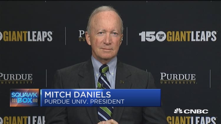 Purdue University President Mitch Daniels weighs in on the college admissions scandal
