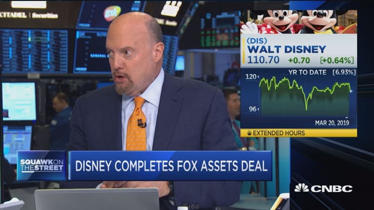Jim Cramer: The Disney/Fox deal could boost Disney stock
