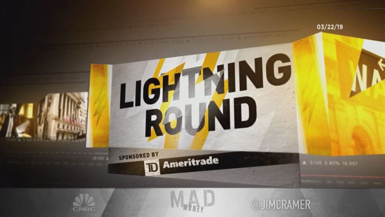 Cramer's lightning round: I don't get why this stock is down so much