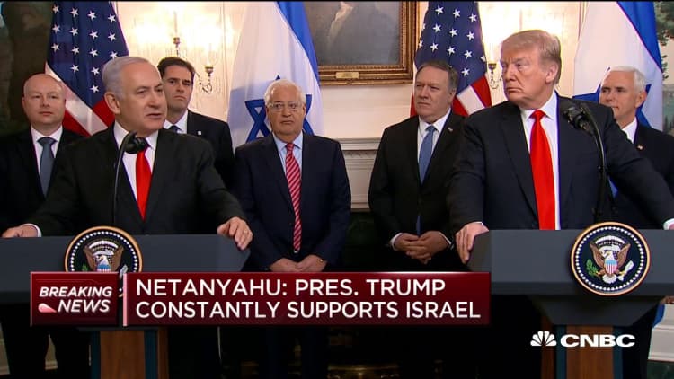Israel PM Netanyahu: President Trump constantly supports Israel