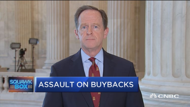 Why Senator Pat Toomey is against reining in corporate buybacks