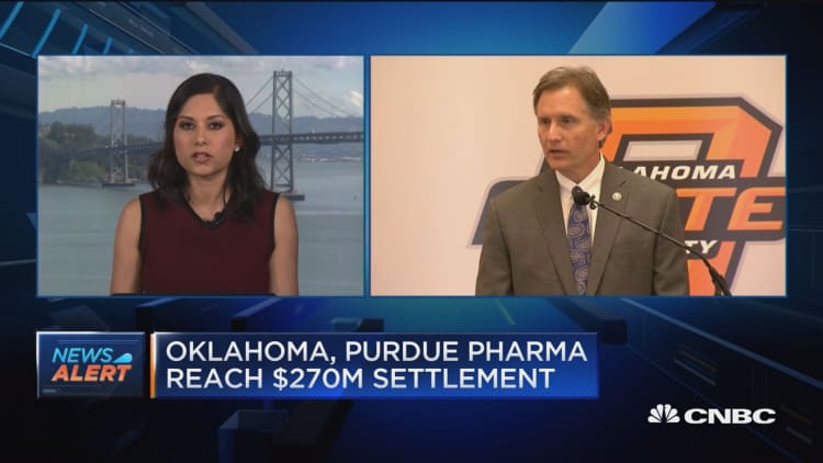 Here's the Sackler family's statement on Purdue Pharma's $270 million settlement with Oklahoma