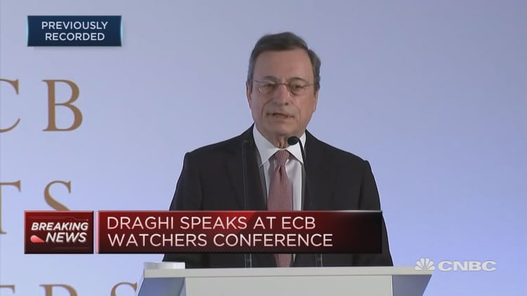 ECB's Draghi: Soft patch doesn't necessarily foreshadow serious slump