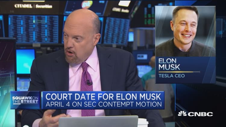 This court appearance might be a problem for Musk, says Jim Cramer