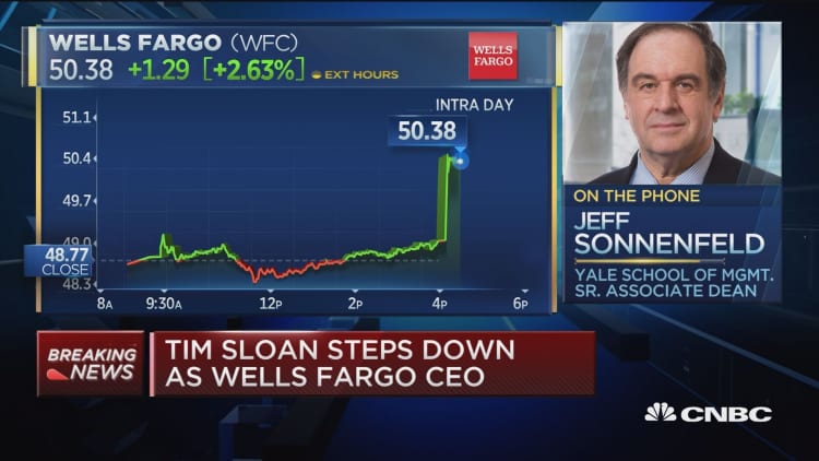 Unfair that Wells Fargo CEO Tim Sloan had to retire, says Yale's Sonnenfeld