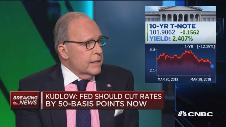 White House advisor Larry Kudlow: Don't think underlying economy is slowing